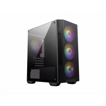 Case PC MSI MAG FORGE M100A Micro Tower Nero con vetro temperato, 3 ventole frontali da 120 mm, RGB, microATX/Mini-ITX