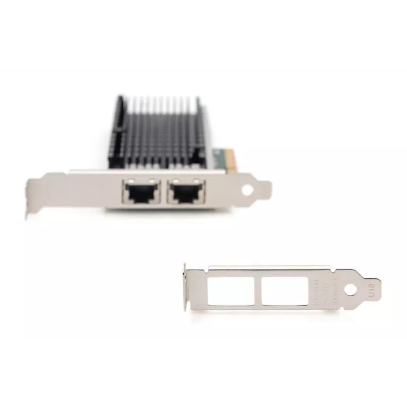 DIGITUS Adattatore server Ethernet – 10 Gbit/s Dual-Port PCIe X8, Intel X540 BT2
