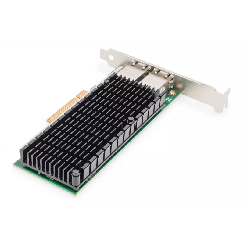 DIGITUS Adattatore server Ethernet – 10 Gbit/s Dual-Port PCIe X8, Intel X540 BT2