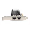 DIGITUS Adattatore server Ethernet – 10 Gbit/s Dual-Port PCIe X8, Intel X540 BT2