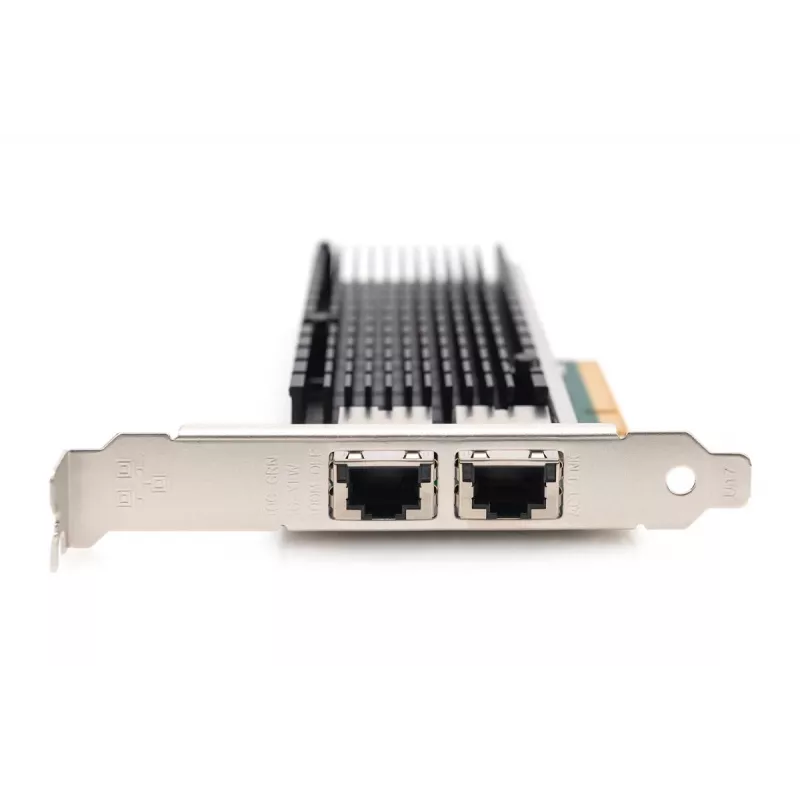 DIGITUS Adattatore server Ethernet – 10 Gbit/s Dual-Port PCIe X8, Intel X540 BT2