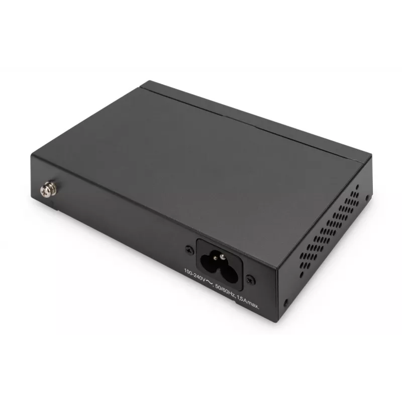 DIGITUS Switch PoE 4+1 porte Ethernet Unmanaged 4 porte PoE,