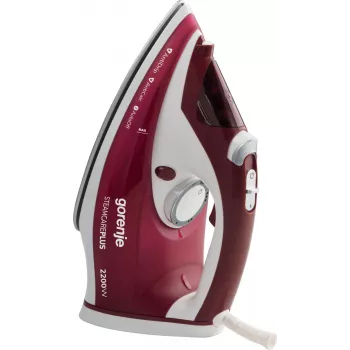 Gorenje SIH2200RBC Ferro da stiro a vapore Piastra in ceramica 2200 W Rosso