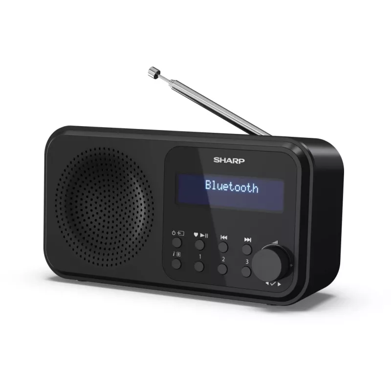 Sharp DR-P420(BK) Tokyo Radio digitale portatile, Portatile, Digitale, DAB, DAB+, FM, Auto-Scan, Auto-Tuning, 2 W, AAC