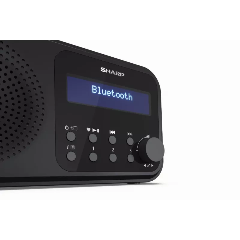 Sharp DR-P420(BK) Tokyo Radio digitale portatile, Portatile, Digitale, DAB, DAB+, FM, Auto-Scan, Auto-Tuning, 2 W, AAC