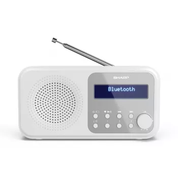 Sharp DR-P420(WH) Tokyo Radio digitale portatile, Portatile, Digitale, DAB, DAB+, FM, Auto-Scan, Auto-Tuning, 2 W, AAC