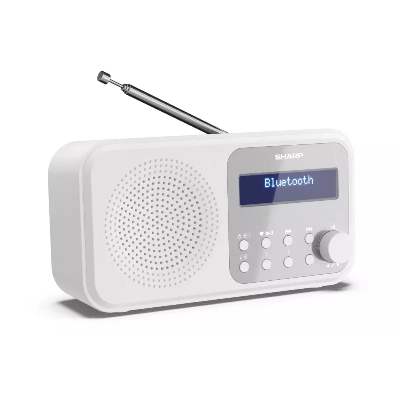 Sharp DR-P420(WH) Tokyo Radio digitale portatile, Portatile, Digitale, DAB, DAB+, FM, Auto-Scan, Auto-Tuning, 2 W, AAC