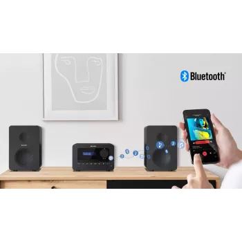 Sharp TOKYO DAB+ HI-FI Micro System Micro sistema audio domestico 40 W Nero