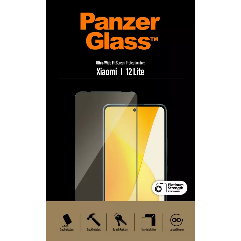 Protezione schermo PanzerGlass Xiaomi 12 Lite Ultra-Wide Fit, antigraffio e antiurto