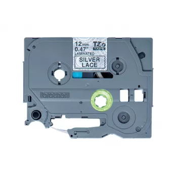 Nastro per etichettatrice Brother TZE-MPSL31, nero su argento