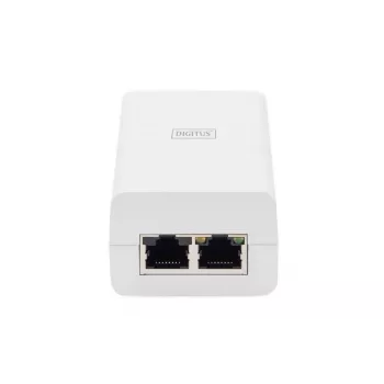 DIGITUS Iniettore Gigabit Ethernet PoE+ 802.3at, 30 W, case compatto, bianco