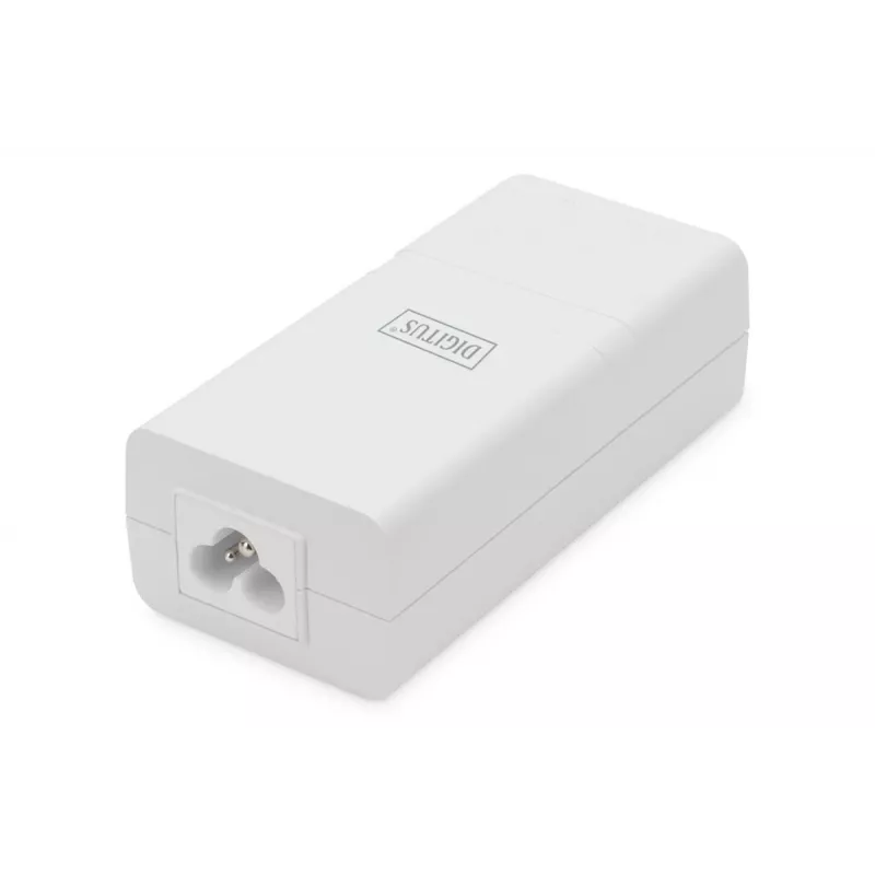 DIGITUS Iniettore Gigabit Ethernet PoE+ 802.3at, 30 W, case compatto, bianco