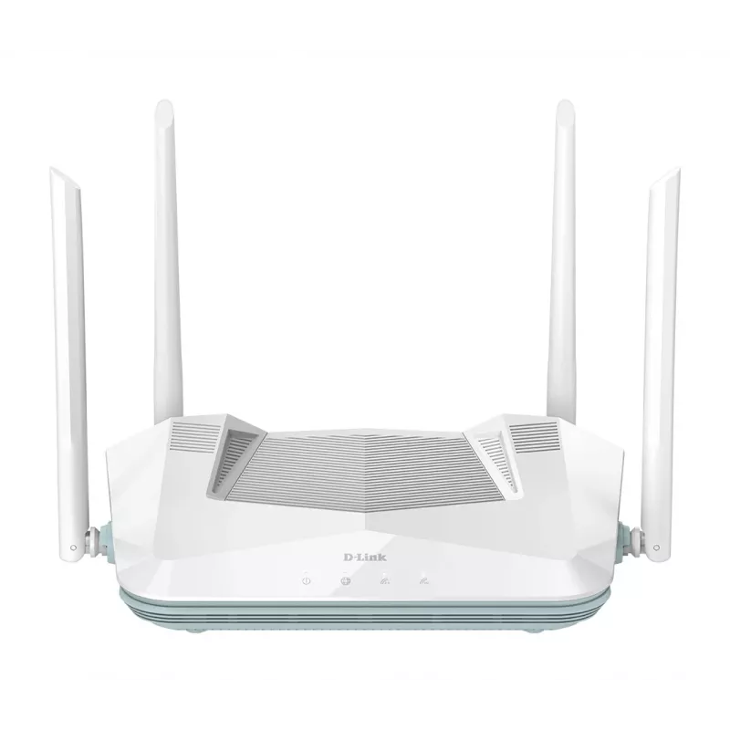 D-Link EAGLE PRO AI AX3200 Smart Router, Wi-Fi 6 (802.11ax), dual band (2,4 GHz / 5 GHz), Ethernet LAN, bianco, router desktop/da parete