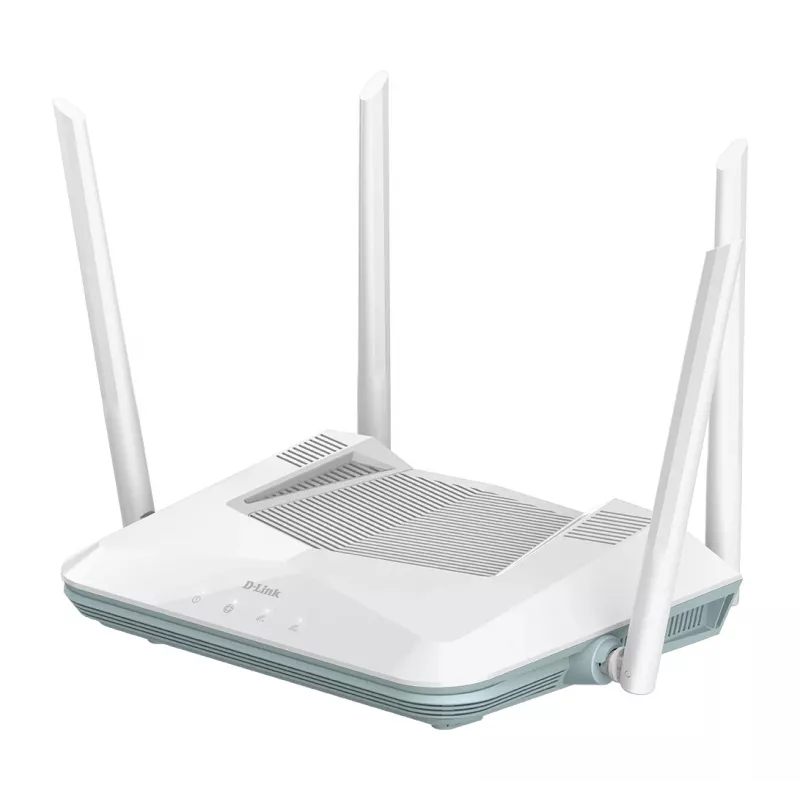 D-Link EAGLE PRO AI AX3200 Smart Router, Wi-Fi 6 (802.11ax), dual band (2,4 GHz / 5 GHz), Ethernet LAN, bianco, router desktop/da parete