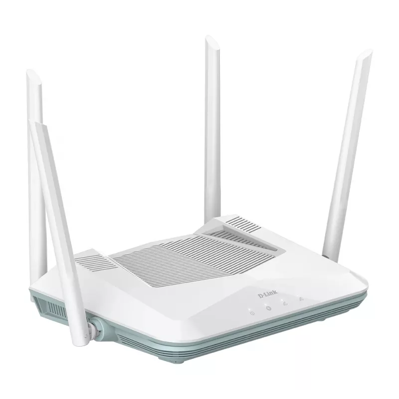 D-Link EAGLE PRO AI AX3200 Smart Router, Wi-Fi 6 (802.11ax), dual band (2,4 GHz / 5 GHz), Ethernet LAN, bianco, router desktop/da parete
