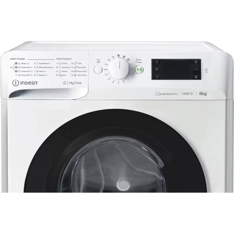 Indesit MTWSE 61294 WK EE Lavatrice a carica frontale 6 kg 1151 giri/min bianco
