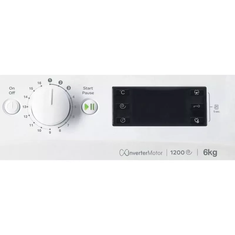 Indesit MTWSE 61294 WK EE Lavatrice a carica frontale 6 kg 1151 giri/min bianco