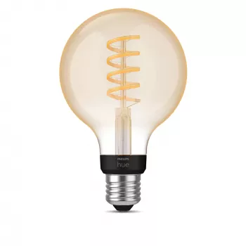 Lampadina smart Philips G93 Globe E27 — LED 7 W, Bluetooth e Zigbee, 95×150 mm