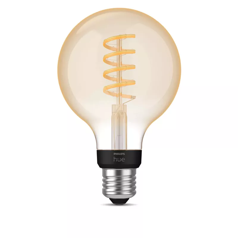 Lampadina smart Philips G93 Globe E27 — LED 7 W, Bluetooth e Zigbee, 95×150 mm
