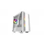 Case PC DeepCool CC360 WH ARGB Mini Tower bianco — Micro-ATX/Mini-ITX, vetro temperato, 2x 3,5 pollici + 3x 2,5 pollici, 2x ventole frontali 120 mm