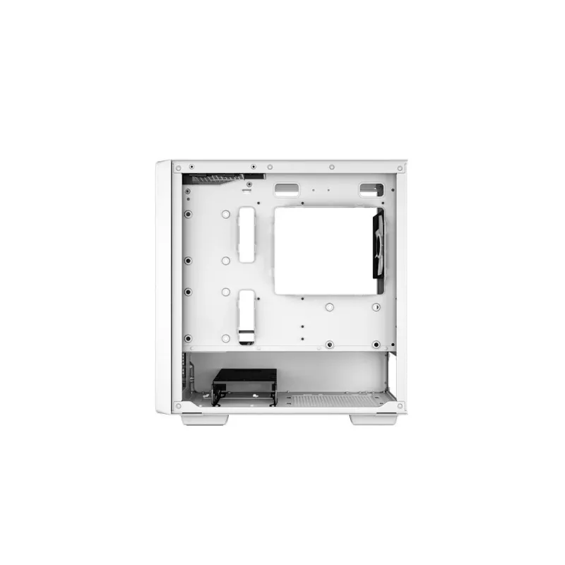 Case PC DeepCool CC360 WH ARGB Mini Tower bianco — Micro-ATX/Mini-ITX, vetro temperato, 2x 3,5 pollici + 3x 2,5 pollici, 2x ventole frontali 120 mm
