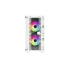 Case PC DeepCool CC360 WH ARGB Mini Tower bianco — Micro-ATX/Mini-ITX, vetro temperato, 2x 3,5 pollici + 3x 2,5 pollici, 2x ventole frontali 120 mm