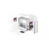 Case PC DeepCool CC360 WH ARGB Mini Tower bianco — Micro-ATX/Mini-ITX, vetro temperato, 2x 3,5 pollici + 3x 2,5 pollici, 2x ventole frontali 120 mm