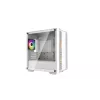 Case PC DeepCool CC360 WH ARGB Mini Tower bianco — Micro-ATX/Mini-ITX, vetro temperato, 2x 3,5 pollici + 3x 2,5 pollici, 2x ventole frontali 120 mm