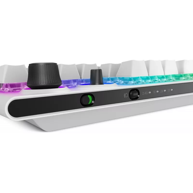 Tastiera Alienware Tri-Mode AW920K gaming USB + RF Wireless + Bluetooth bianca
