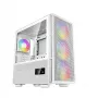 DeepCool CH560 Digital WH case PC Mid-Tower, E-ATX/ATX, vetro temperato, 3 ventole ARGB da 140 mm, display di stato digitale, USB-C, bianco