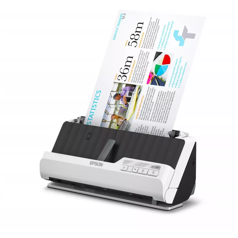 Epson DS-C490 scanner ADF + alimentatore 600 x 600 DPI A4 nero, bianco