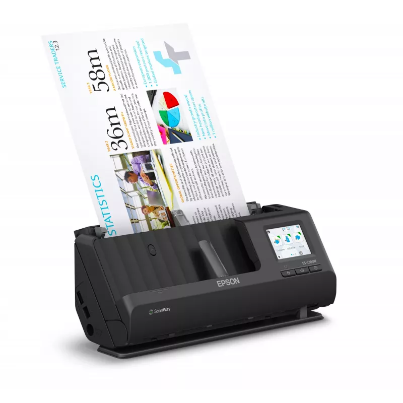 Epson ES-C380W scanner ADF + alimentatore 600 x 600 DPI A4 nero