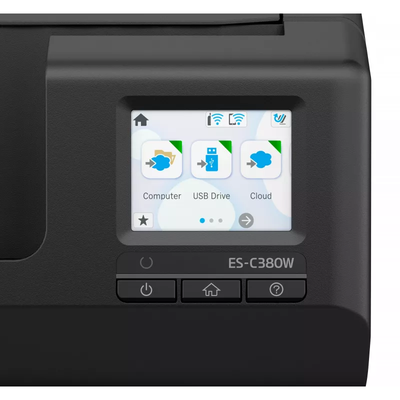 Epson ES-C380W scanner ADF + alimentatore 600 x 600 DPI A4 nero