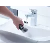 Panasonic ES-RW33 rasoio elettrico a lamina, Wet & Dry, senza fili, trimmer a scomparsa, autonomia 30 min, nero/argento