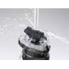 Panasonic ES-RW33 rasoio elettrico a lamina, Wet & Dry, senza fili, trimmer a scomparsa, autonomia 30 min, nero/argento
