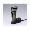 Panasonic ES-RW33 rasoio elettrico a lamina, Wet & Dry, senza fili, trimmer a scomparsa, autonomia 30 min, nero/argento