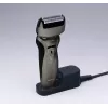 Panasonic ES-RW33 rasoio elettrico a lamina, Wet & Dry, senza fili, trimmer a scomparsa, autonomia 30 min, nero/argento