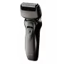 Panasonic ES-RW33 rasoio elettrico a lamina, Wet & Dry, senza fili, trimmer a scomparsa, autonomia 30 min, nero/argento