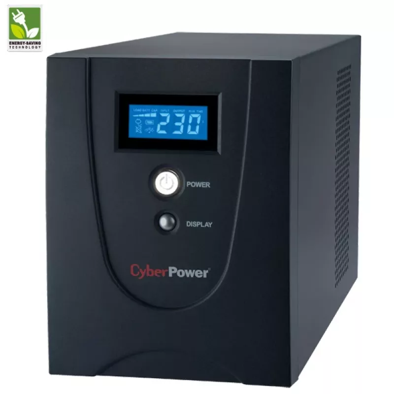 CyberPower Value2200EILCD UPS line-interactive, 2200 VA (2,2 kVA), 1320 W, 6x IEC C13, AVR, LCD, USB, tower, 230 V
