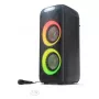 Sharp PS-949 XParty Street Beat speaker per feste, 132 W, Bluetooth 5.0, batteria integrata, 12 h di riproduzione, IPX4, USB/AUX, gioco di luci LED, nero