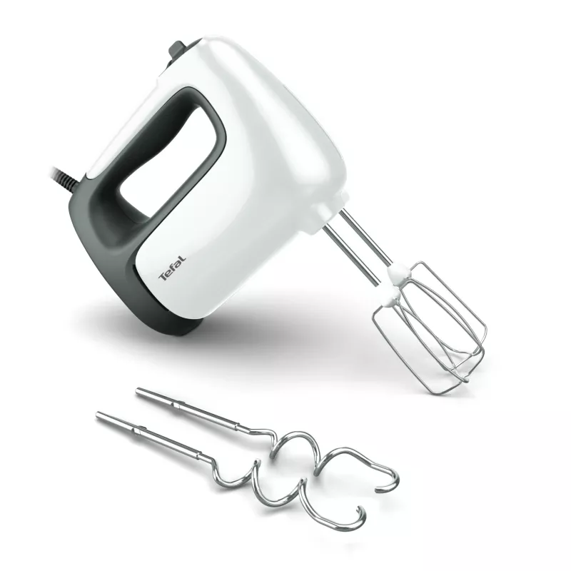 Frullatore a mano Tefal Prep'Mix HT4621 — 500 W, 5 velocità, fruste in metallo, bianco