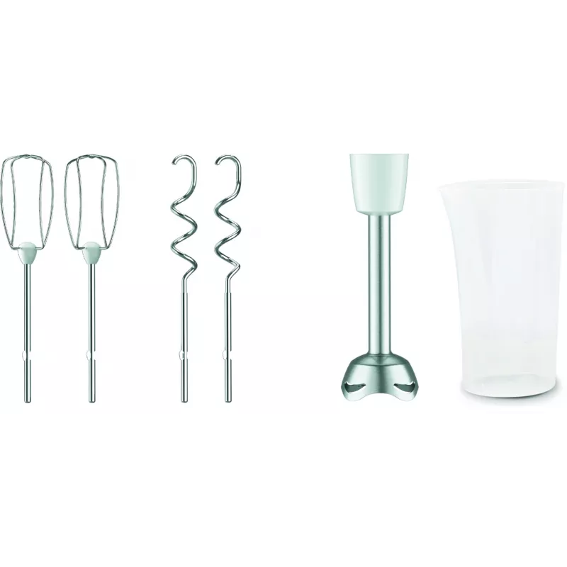 Frullatore a mano Tefal Prep'Mix HT4621 — 500 W, 5 velocità, fruste in metallo, bianco