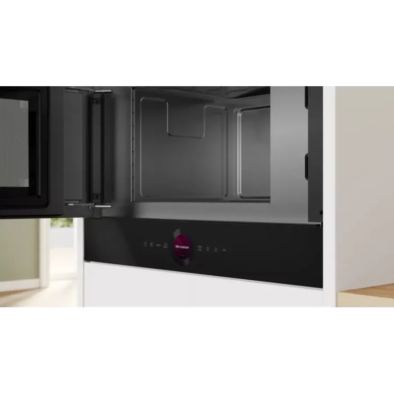 Microonde da incasso solo Bosch Serie 8 BFL7221B1 — 900 W, 21 L, controllo touch, nero