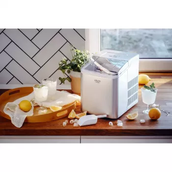 Macchina per cubetti di ghiaccio Adler AD 8086 potenza 100 W argento