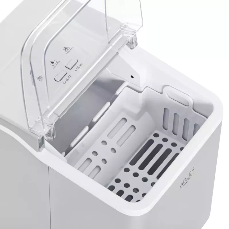 Macchina per cubetti di ghiaccio Adler AD 8086 potenza 100 W argento