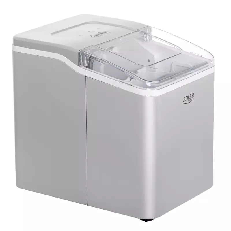 Macchina per cubetti di ghiaccio Adler AD 8086 potenza 100 W argento