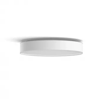 Philips Hue White Ambience Enrave plafoniera grande, plafoniera smart, Bluetooth, bianco, LED, metallo, lampadine non sostituibili