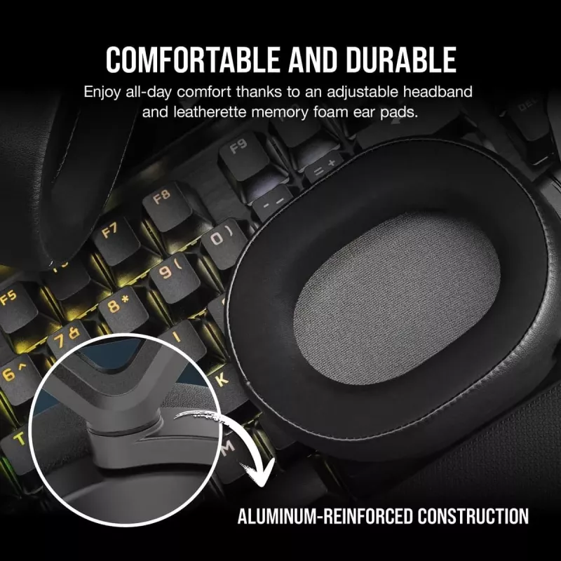 CORSAIR cuffie gaming HS65 - Wireless - Carbon