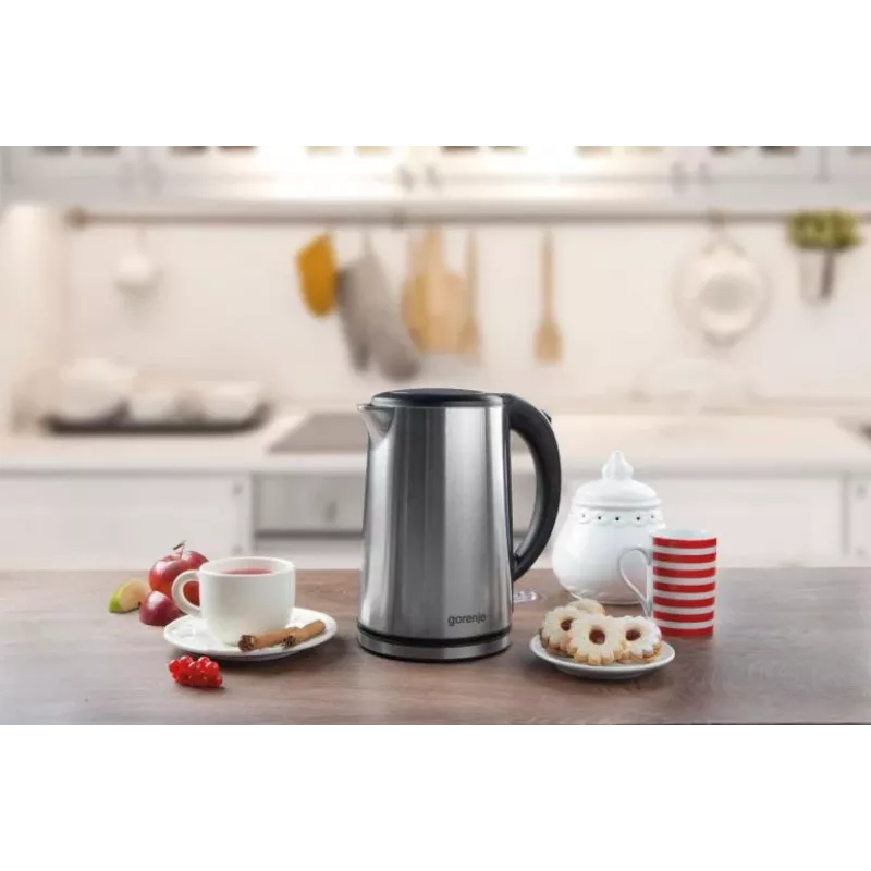 Gorenje K15DWS bollitore 1,5 l 2200 W nero, acciaio inox