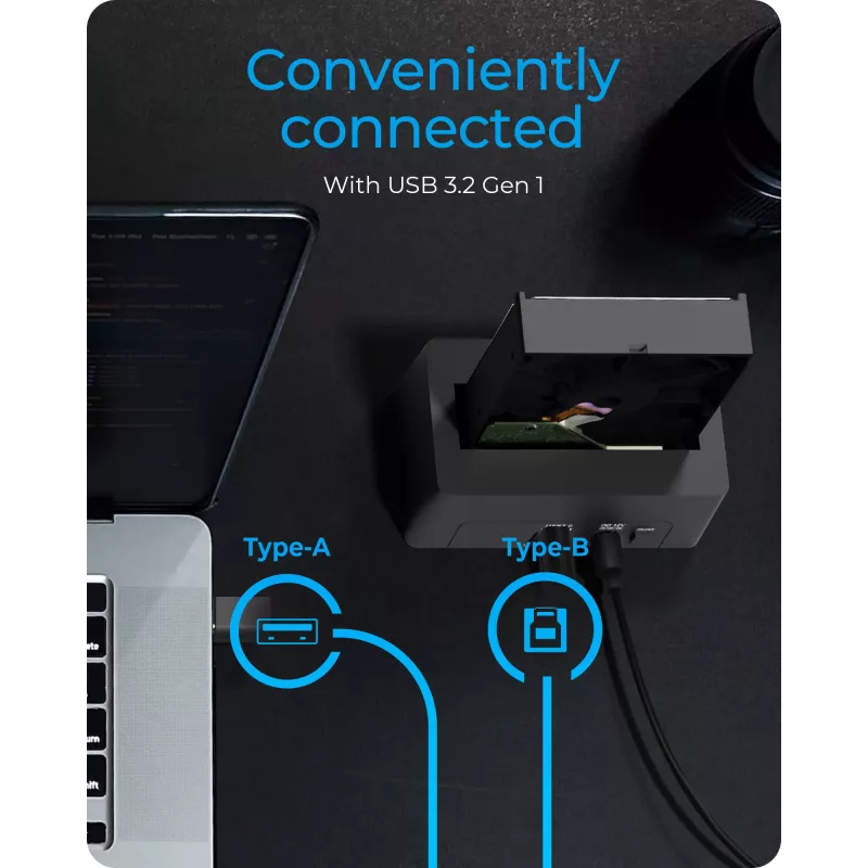 ICY BOX IB-1121-U3 USB 3.2 Gen 1 (3.1 Gen 1) Type-A nero